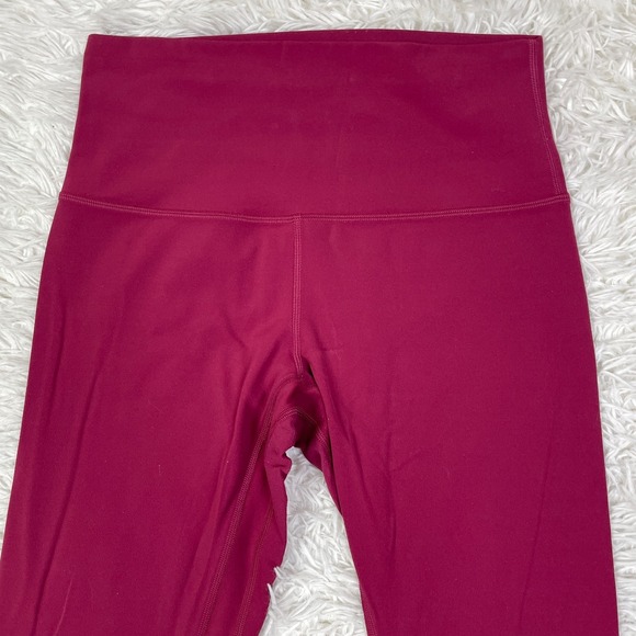 Lululemon Pants Womens 8 Pink Align High Rise Crop 23" Leggings Stretch Yoga Gym - Picture 2 of 12